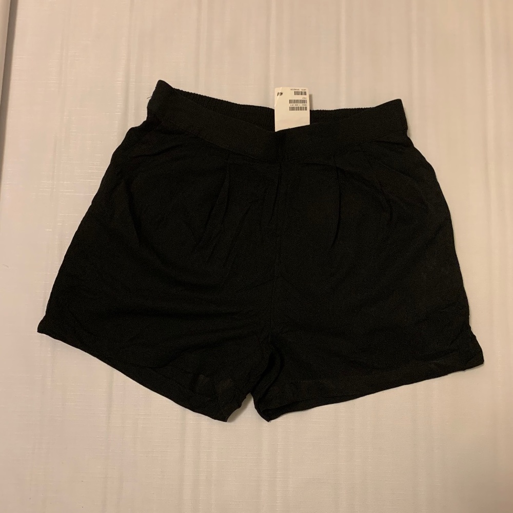 H&M Black Viscose Shorts Size XS